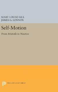 Self-Motion : From Aristotle to Newton (Princeton Legacy Library)