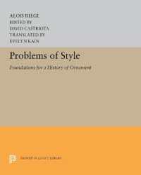 Problems of Style : Foundations for a History of Ornament (Princeton Legacy Library)