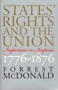 States' Rights and the Union : Imperium in Imperio, 1776-1876 (American Political Thought)