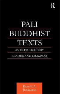 Pali Buddhist Texts : An Introductory Reader and Grammar