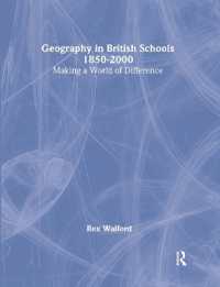 Geography in British Schools, 1885-2000 : Making a World of Difference