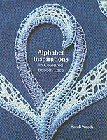 Alphabet Inspirations in Colored Bobbin Lace