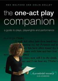 一幕劇必携：戯曲・劇作・上演ガイド<br>The One-Act Play Companion : A Guide to plays, playwrights and performance
