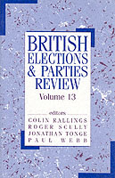 British Elections & Parties Review : Volume 13