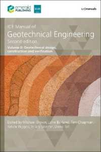ICE Manual of Geotechnical Engineering Volume 2 : Geotechnical design, construction and verification (Ice Manuals) （2ND）
