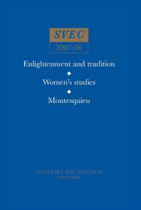 Enlightenment and tradition; Women's studies; Montesquieu (Oxford University Studies in the Enlightenment)