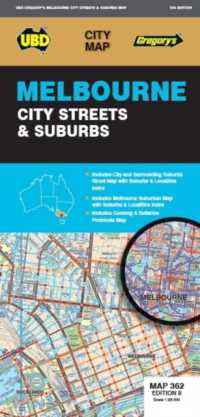 Melbourne City Streets & Suburbs Map 362 8th ed (City Map) （8TH）