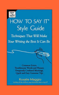 How to Say It : Style Guide