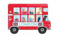 London Bus Shaped Cover Sticky Notes （NPD STK UN）