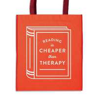 Reading Is Cheaper than Therapy Reusable Shopping Bag