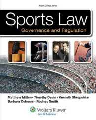 Sports Law : Governance and Regulation (Aspen College)