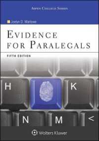 Evidence for Paralegals : [Connected Ebook] (Aspen Paralegal) （5TH）