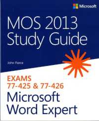 MOS 2013 Study Guide for Microsoft Word Expert (Mos Study Guide)