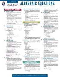 Algebra Equations Quick Access Card (Quick Access)