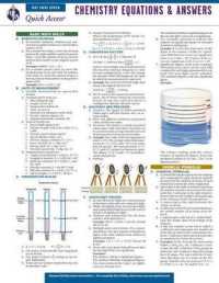 Chemistry Equations & Answers : REA's Quick Access Fast Facts Review (Quick Access) （LAM CHRT）