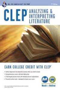 Clep(r) Analyzing & Interpreting Literature Book + Online (Clep Test Preparation) （7TH）