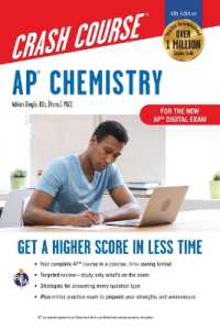 AP Chemistry Crash Course, Book + Online : Get a Higher Score in Less Time (Advanced Placement (Ap) Crash Course) （4TH）
