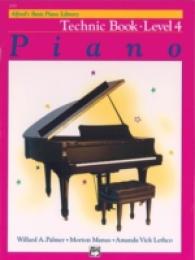 Alfred's Basic Piano Library Piano Course, Technic Book Level 4 (Alfred's Basic Piano Library) （2ND）