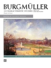 Burgmuller : 18 Characteristic Studies Opus 109 for the Piano: an Alfred Masterwork Edition