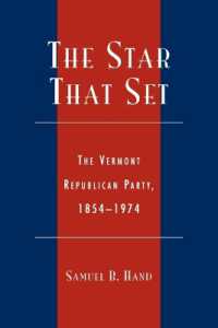 The Star That Set : The Vermont Republican Party， 1854-1974