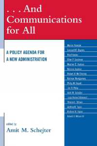 . . . and Communications for All : A Policy Agenda for a New Administration