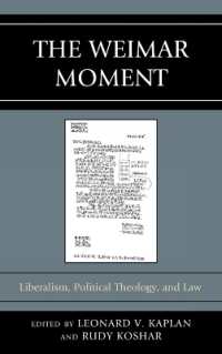 The Weimar Moment : Liberalism, Political Theology, and Law (Graven Images)