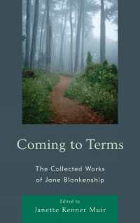 Coming to Terms : The Collected Works of Jane Blankenship (Lexington Studies in Political Communication)