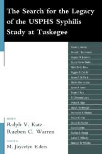 The Search for the Legacy of the USPHS Syphilis Study at Tuskegee : Reflective Essays Based upon Findings from the Tuskegee Legacy Project