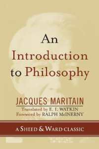 ジャック・マリタンの哲学入門（英訳）<br>An Introduction to Philosophy (A Sheed & Ward Classic)