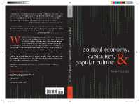 政治経済学、資本主義と大衆文化<br>Political Economy, Capitalism, and Popular Culture