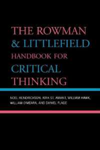批判的思考ハンドブック<br>The Rowman & Littlefield Handbook for Critical Thinking (Elements of Philosophy)