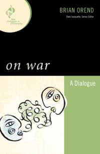 On War : A Dialogue (New Dialogues in Philosophy)