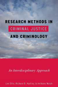 刑事司法・犯罪学の調査法：学際的アプローチ<br>Research Methods in Criminal Justice and Criminology : An Interdisciplinary Approach