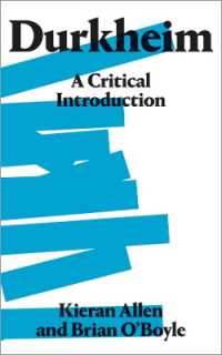 デュルケム：批判的入門<br>Durkheim : A Critical Introduction
