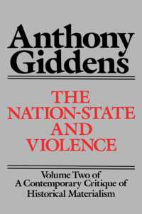 Contemporary Critique of Historical Materialism Nation State and Violence -- paperback （NEW ED）