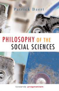 社会科学の哲学：プラグマティズムへ向けて<br>Philosophy of the Social Sciences : Toward Pragmatism