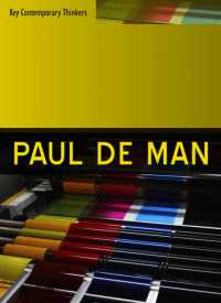 ポール・ド・マン：現代思想の旗手<br>Paul de Man (Key Contemporary Thinkers)