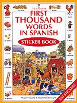 First 1000 Words in Spanish Sticker Book