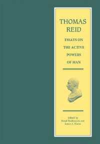 トマス・リード著作集：人間の活動力について<br>Thomas Reid - Essays on the Active Powers of Man (The Edinburgh Edition of Thomas Reid)