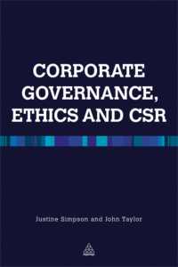 コーポレート・ガバナンス、経営倫理とCSR<br>Corporate Governance Ethics and CSR
