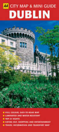 Aa Dublin City Map & Mini Guide （FOL MAP）