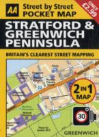 Aa 2 in 1 London Pocket Map : Stratford, Greenwich Peninsula （FOL MAP）