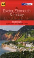 Aa Exeter, Sidmouth & Torbay Leisure Map (Aa Leisure Maps) （FOL MAP）