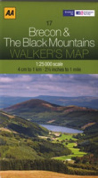 Aa Brecon & the Black Mountains Walker's Map (Walker's Map) （FOL MAP）