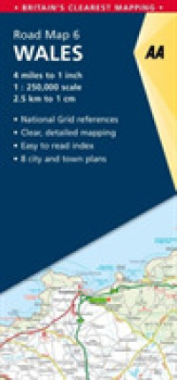 Aa Wales Road Map (Aa Road Map Britain) （MAP）