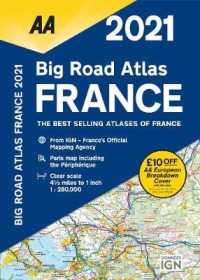 Aa Publishing Big Road Atlas 2021 France （20TH）