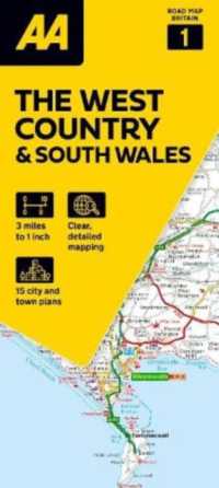AA Road Map the West Country & South Wales (Aa Road Map Britain Series) （8TH）