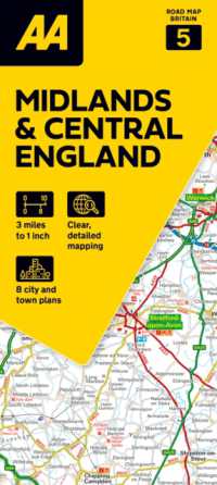 AA Road Atlas Midlands & Central England (Aa Road Map Britain) （9TH）