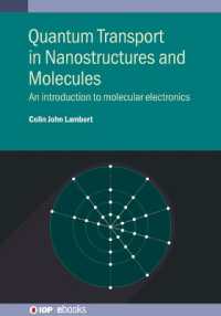 Quantum Transport in Nanostructures and Molecules : An introduction to molecular electronics (Iop ebooks)