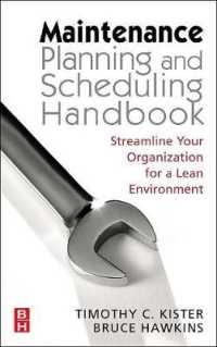 Maintenance Planning and Scheduling : Streamline Your Organization for a Lean Environment